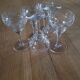 6 verres à pied anciens