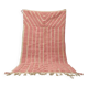 Handmade pure natural wool Berber rug in pink, size 150 x 250 cm.