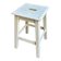 White wooden stool