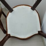 Paire de chaises Louis Philippe assisse tissu
