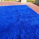 Large Beni Ouarain Berber rug in Majorelle blue, 300x200 cm – thick wool