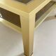 Large coffee table in gilded metal, France, 1970s