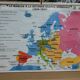 Vintage school map MDI Europe - Second War