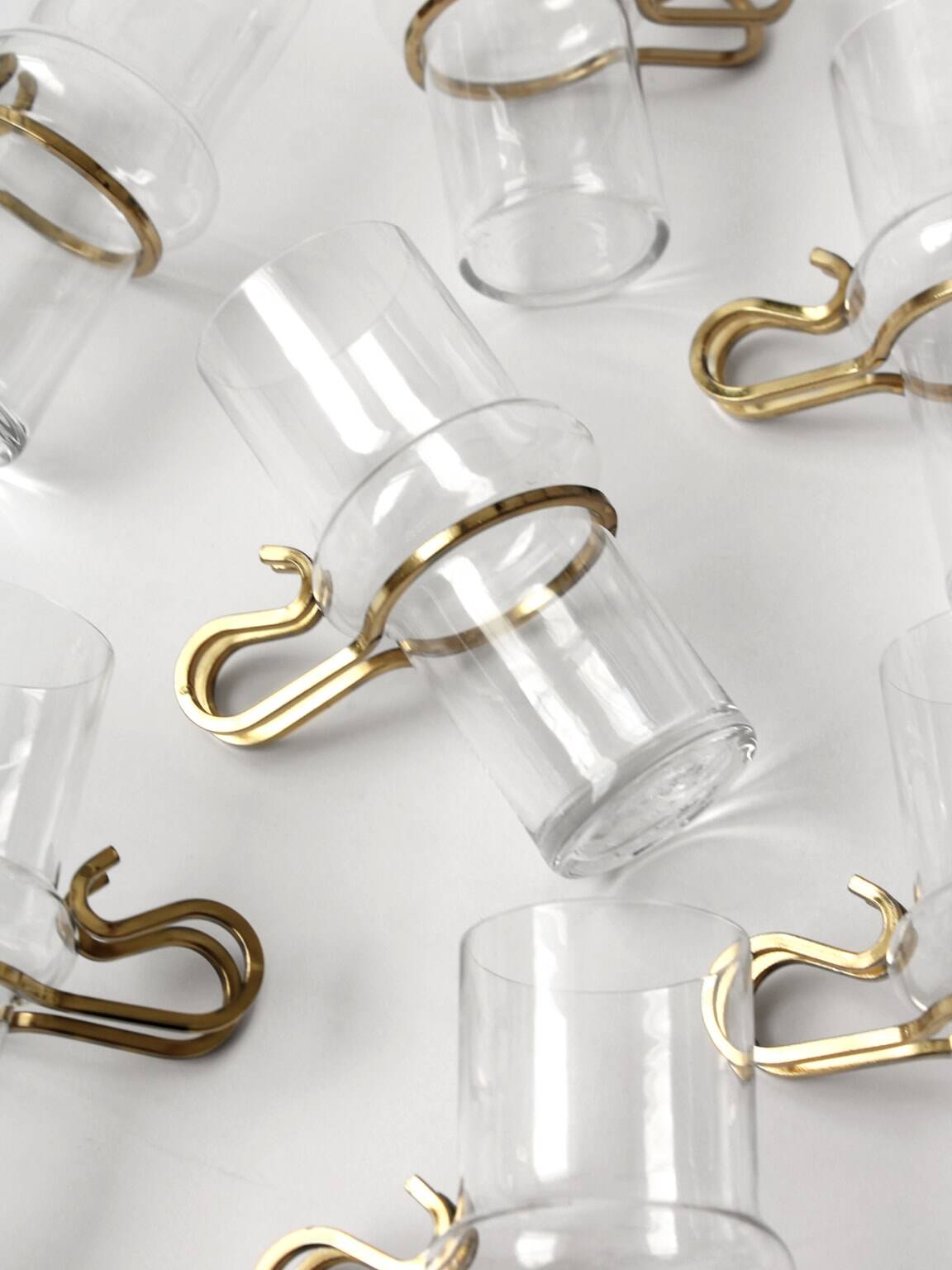 Verres à boire Börge Lindau & Lindekrantz, lot de 8, pour Orrefors, Suède