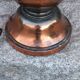 Art Deco tulip lamp in copper metal, 42.5cm from the 1930s.