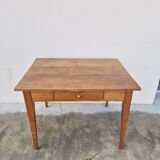 Antique rustic farmhouse table from the 1900s with one drawer - 1m