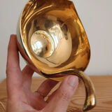 Empty brass apple pocket