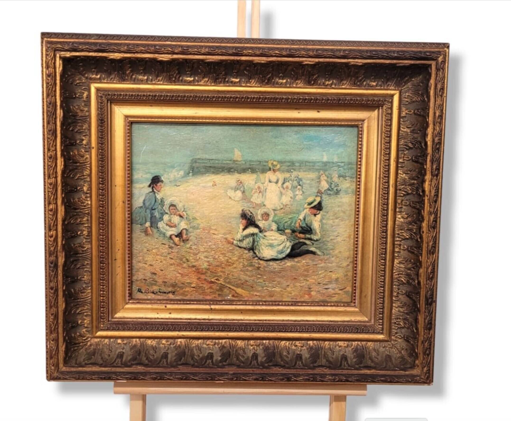 Huile sur bois impressionniste