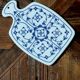 Small Winterling Indian Blue Strawflower Porcelain Board