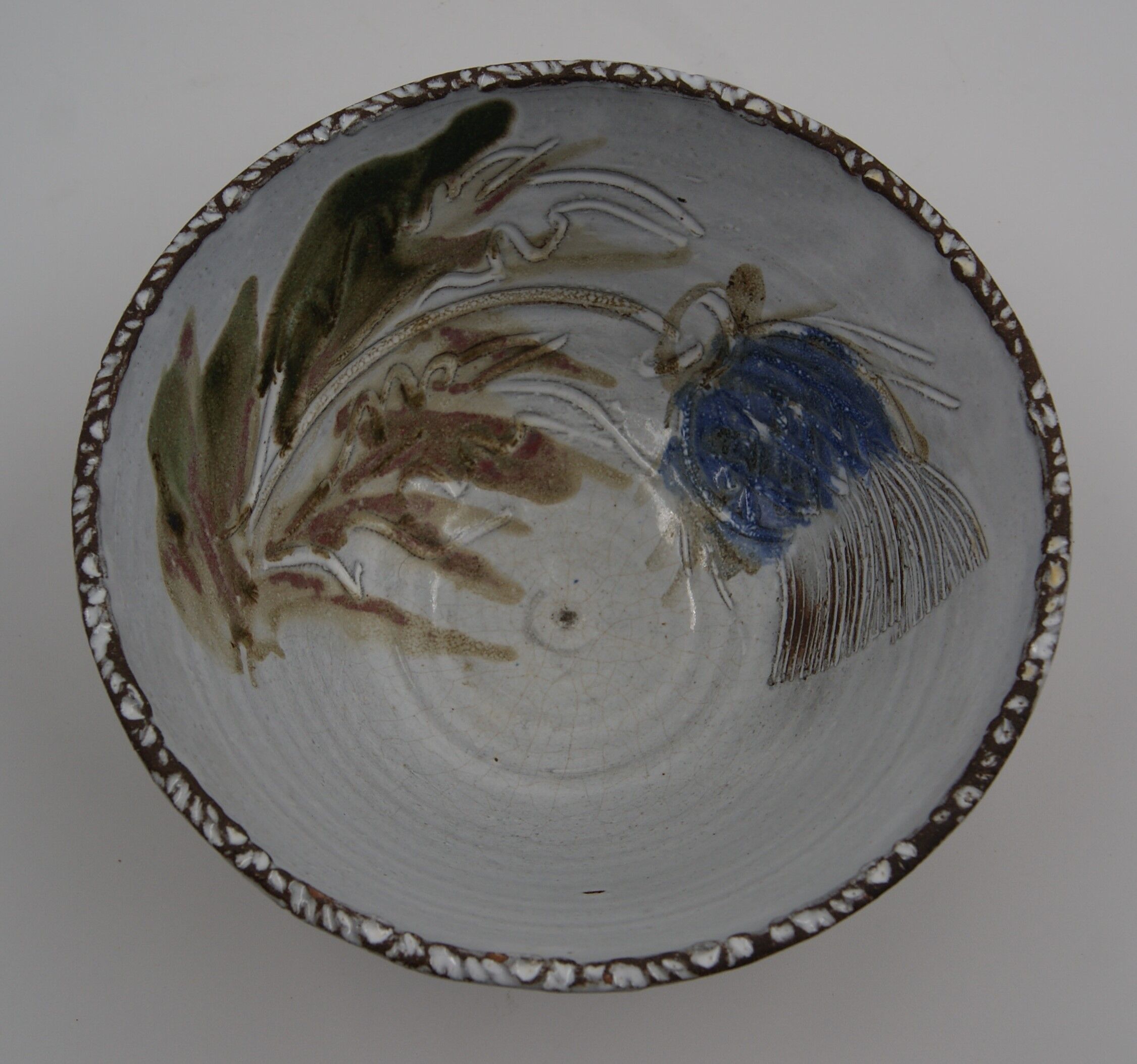 Vintage Thiry ceramic salad bowl