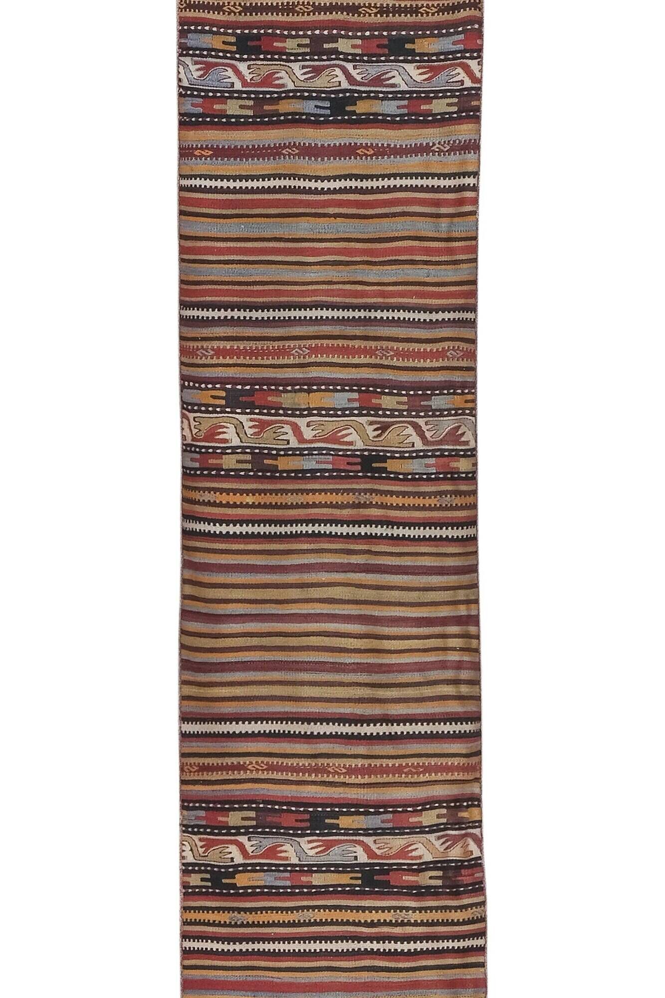 Tapis de couloir turc vintage