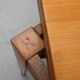 1960s extendible coffee table cherrywood, Wilhelm Renz