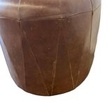 Vintage brown pouf from the 70s