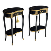 Ensemble de 2 tables de chevet chinoiserie