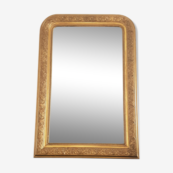 Miroir Louis Philippe doré - 100x69cm