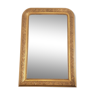 Miroir Louis Philippe doré - 100x69cm