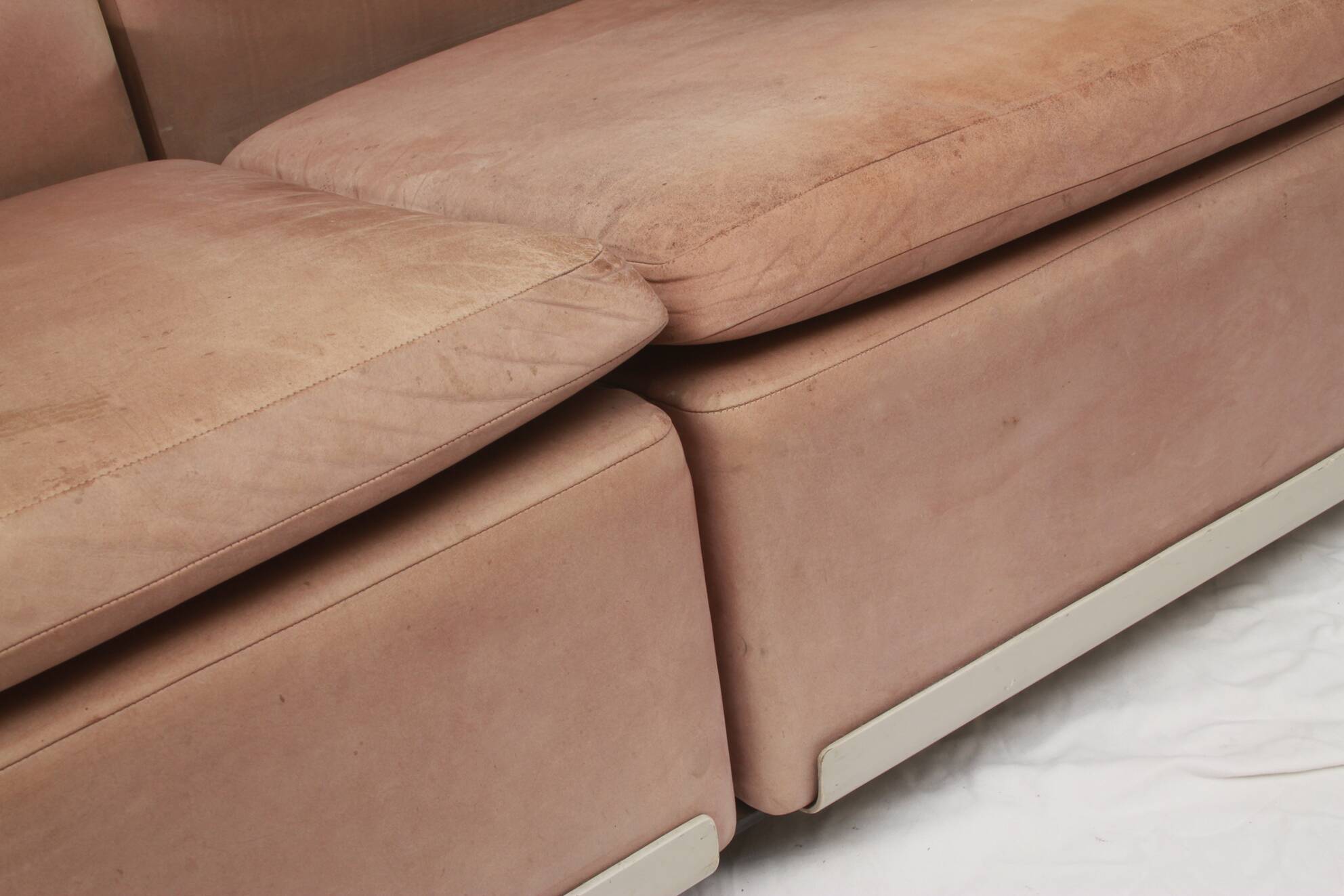 1960s sofa 2-Seater leather, Dieter Rams, Serie 620