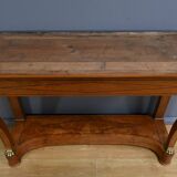 Console en Ronce de Noyer, époque Restauration – Début XIXe