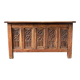 Carved wooden chest