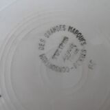 Digoin signed earthenware plates