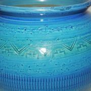 Vase boule bleu – années 70's