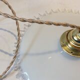 Vintage opaline pendant light