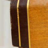 Asymmetrical art deco wall cabinet, drawer & mirror