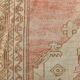 3x6 Turkish Pale Red & Brown Oriental Vintage Rug, 95x196Cm