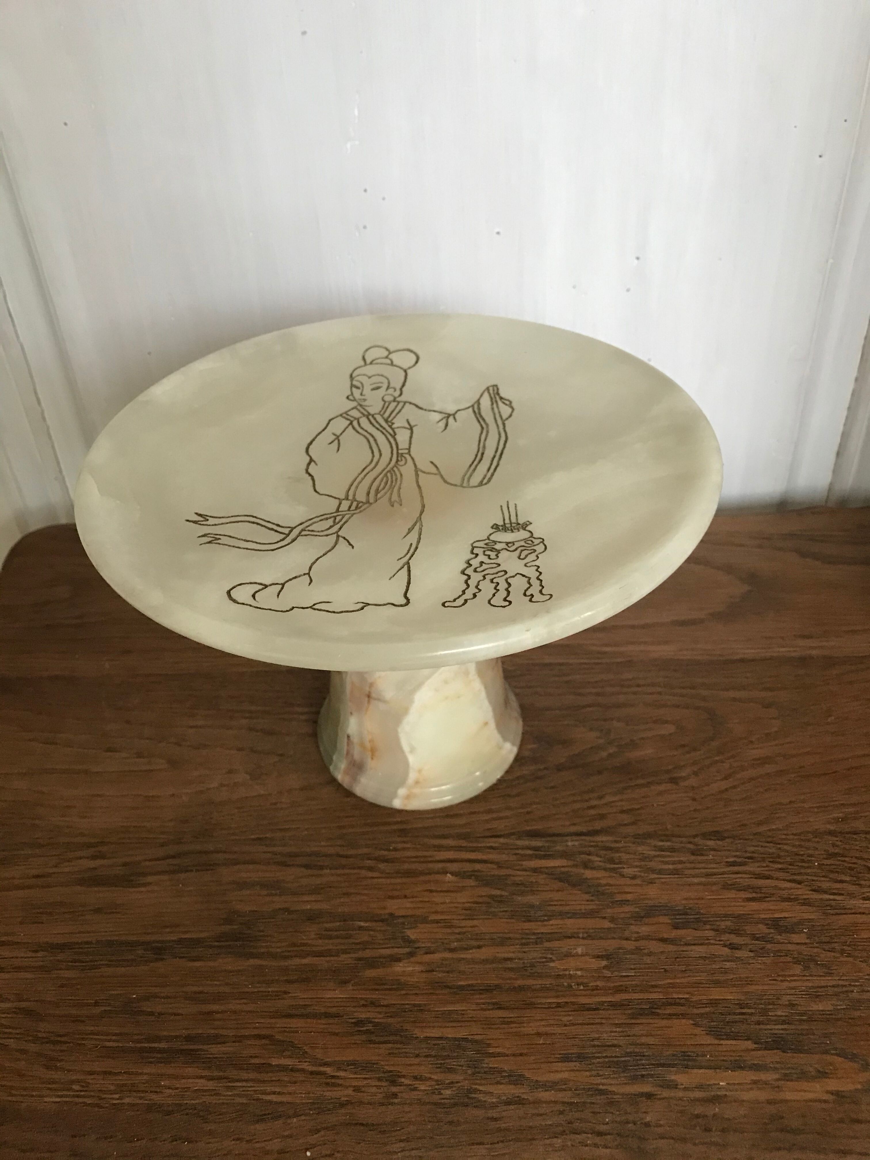 Vintage onyx dish