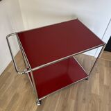 USM Haller Serving Trolley in Ruby Red