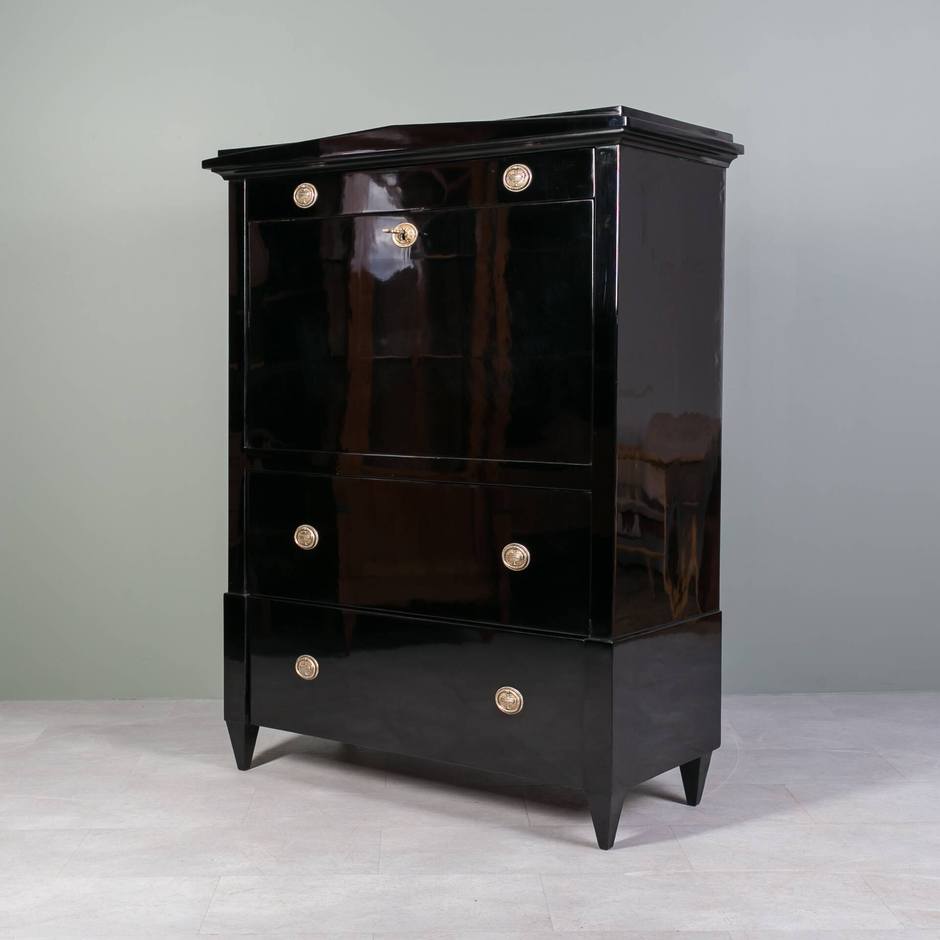 Biedermeier Secretary, Germany, 19th Century