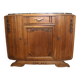 Buffet bas Art Déco chêne et marbre