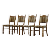 Chaises de salle à manger en chêne danois vintage des années 1960 dans le style de Henning Kjærnulf, Danemark.