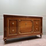 Large louis xvi style mahogany commode