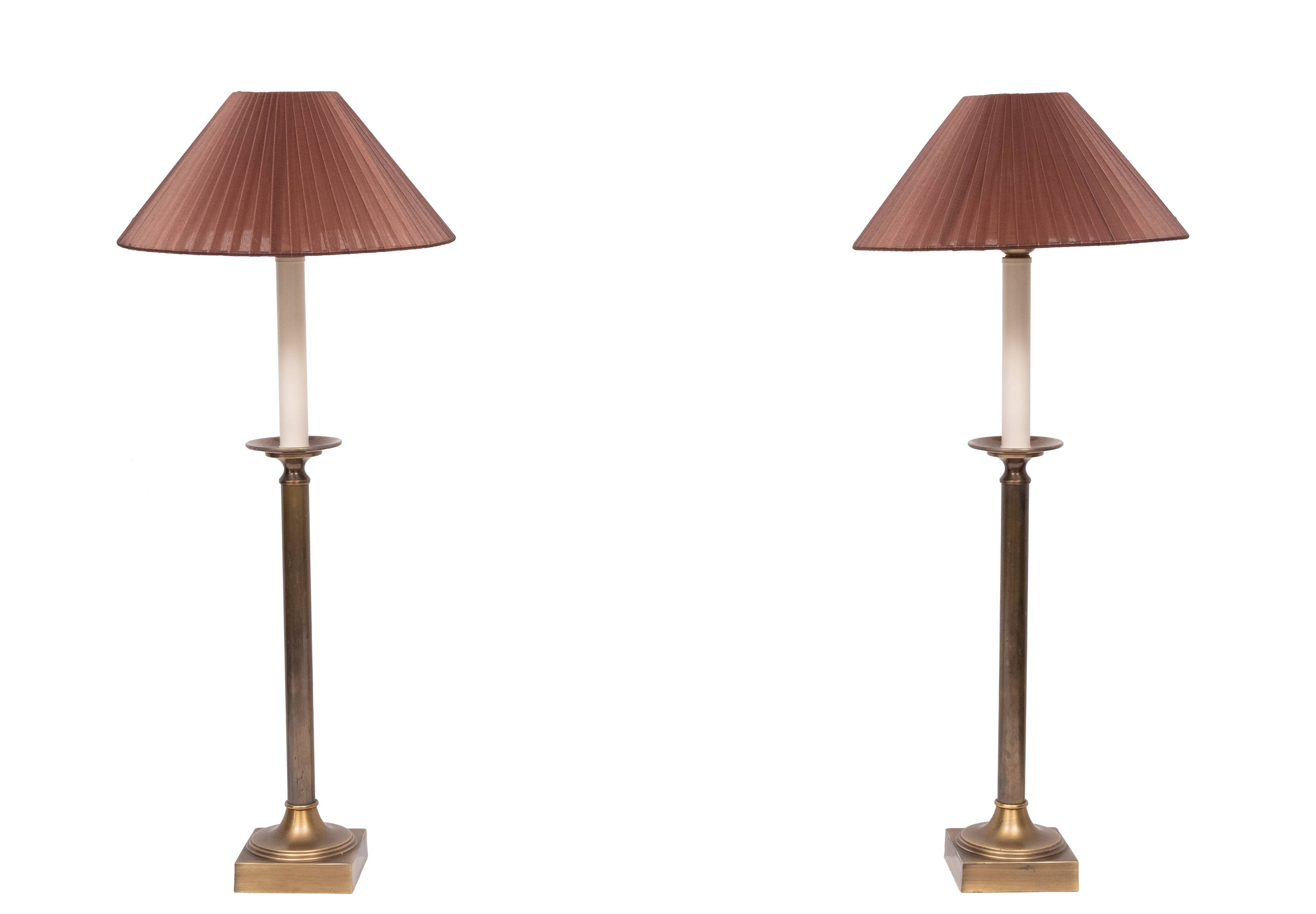 Kullmann lampen set Table lamps Bronze color 1970s Germany