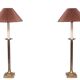 Kullmann lampen set Table lamps Bronze color 1970s Germany