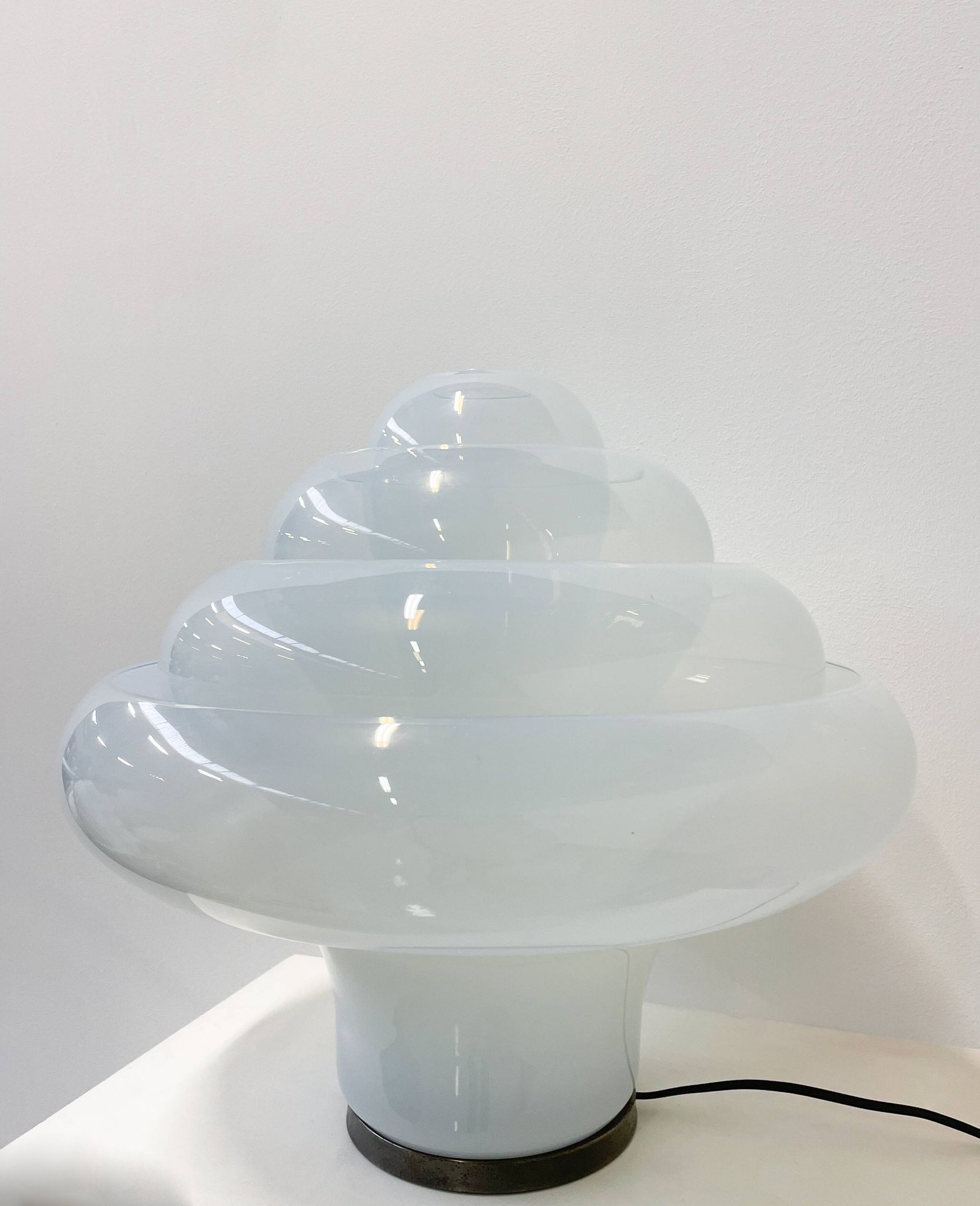 'Lotus' table lamp by Carlo Nason for Mazegga, Italy, 1960s