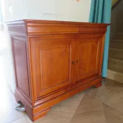 Louis Philippe buffet - 2 drawers - 2 doors - cherry wood - solid wood - dowelled