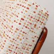 Scandinavian Vintage Armchair With Upholstery Bouclè Cushions Mid Century Design