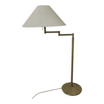 Lampadaire à bras pivotant multi-réglable en laiton Walter von Nessen, États-Unis, années 1960