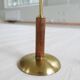 Mid-century modern table lamp in brass and walnut, rare by Einar Bäckström, Sweden.