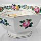 Vintage Octagonal Porcelain Salad Bowl from Mehun