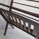 Folding teak magazine holder by Cees Braakman