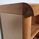Enfilade/Credenza in oak and brushed brass, Italy, 1970