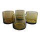 Set de 4 verres scandinaves ambre
