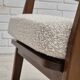 1960s, Danish armchair, refurbished, quality white/grey furniture fabric.