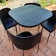 Table and 4 Chairs Model Fusion by Sandra Kragnert for Ikea, Sweden, 1990