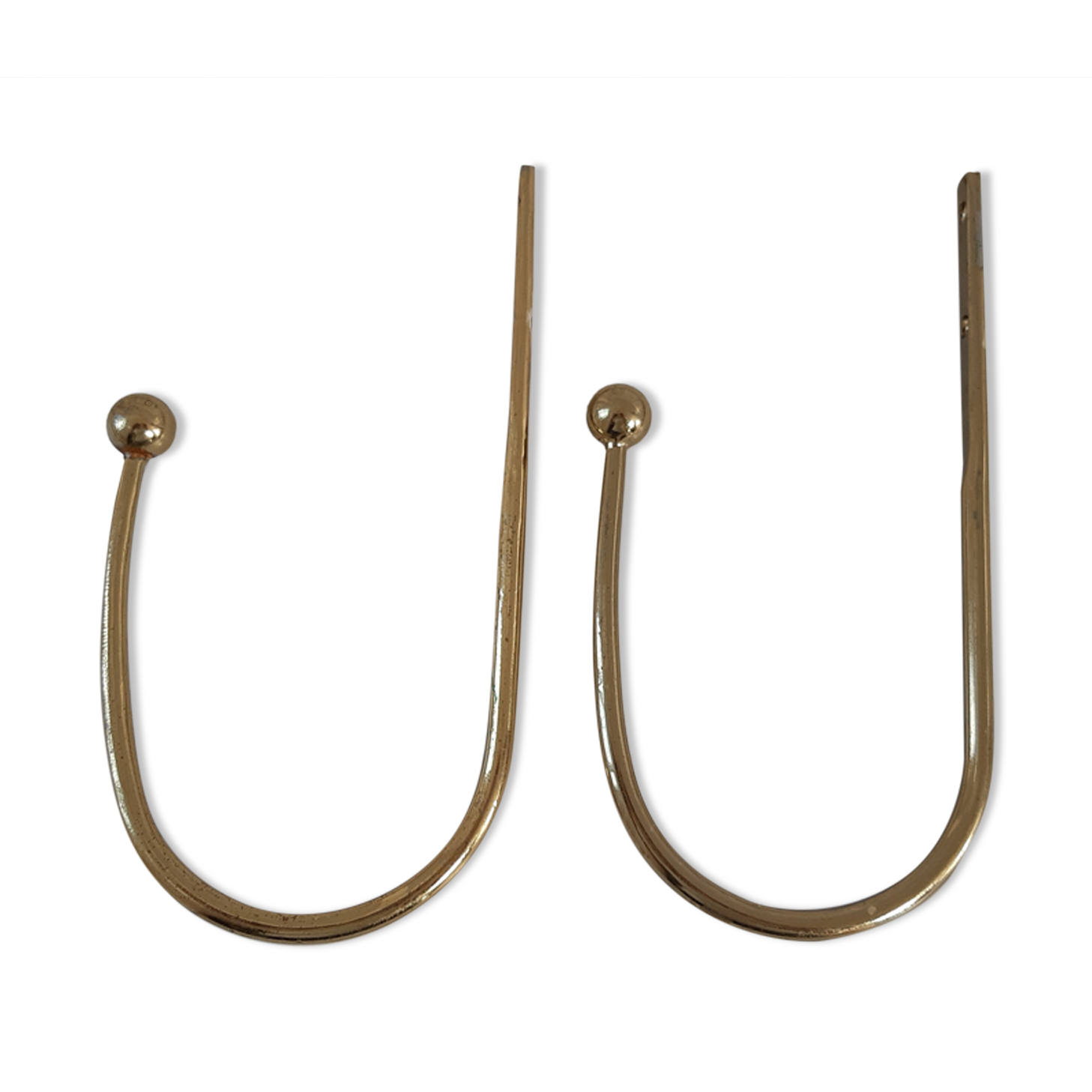 Duo of brass hooks 50-60s