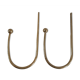 Duo of brass hooks 50-60s