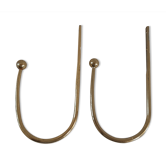 Duo of brass hooks 50-60s